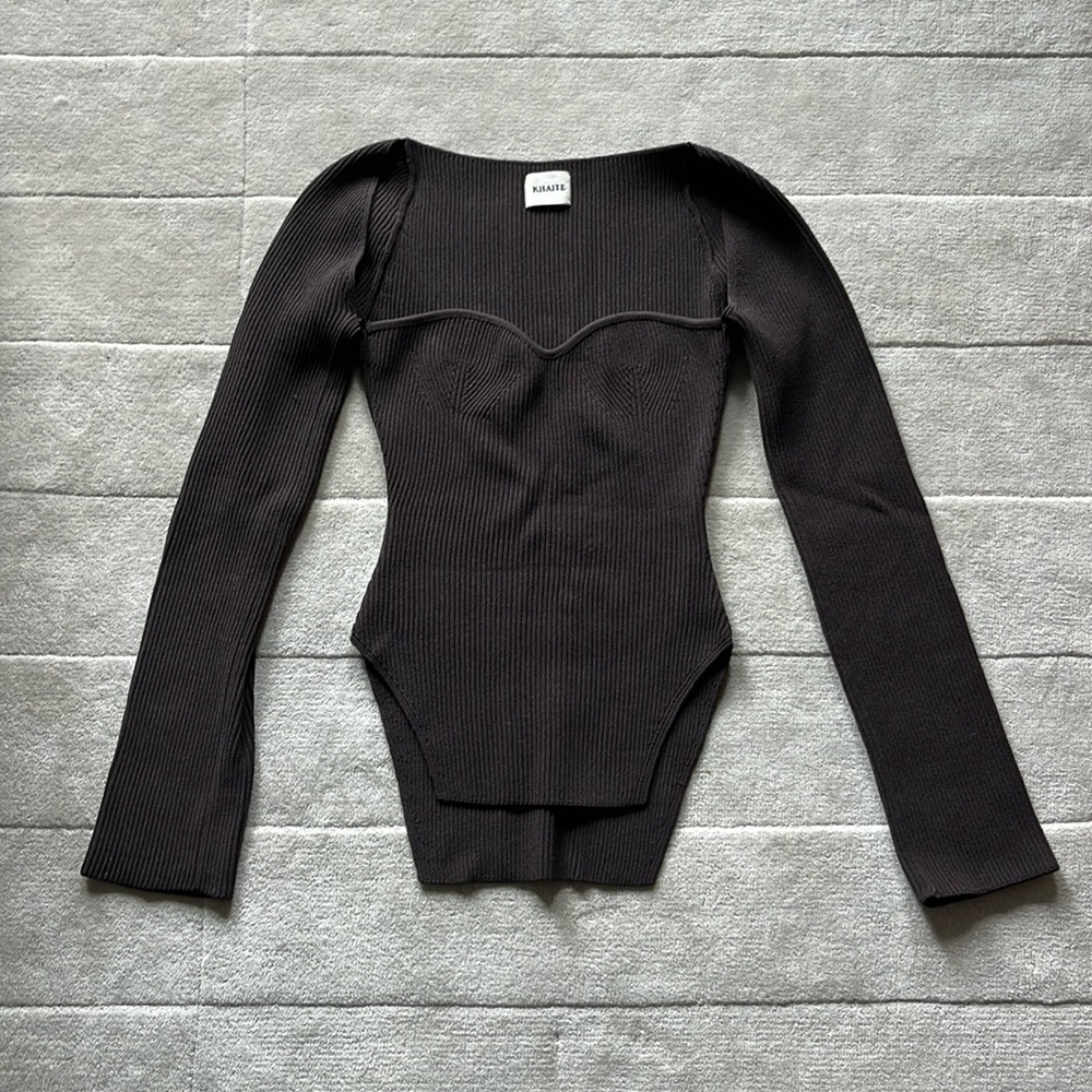 KHAITE Maddy top size Medium brown